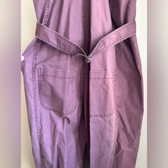 Caron Callahan Bria Jumpsuit Mulberry Canvas OG $395 Size M - Picture 6 of 12